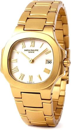 Patek Philippe Pre-owned Patek Philippe Nautilus Quartz White Dial Ladies Watch 4700