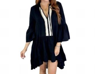 Astrid Festival Dress In Black