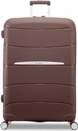 Samsonite Outline Pro 28 Large Checked Spinner Luggage in Cocoa Chocolate Mauve at Nordstrom