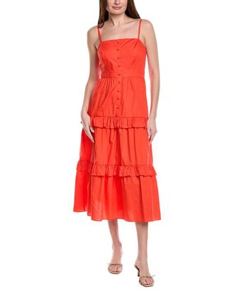 Adrianna Papell Smocked Midi Dress