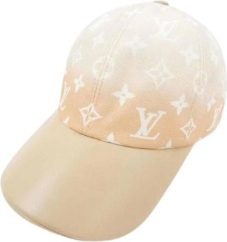 Louis Vuitton Pre-owned Accessories, male, Beige, Size: ONE SIZE Pre-owned Monogram Cotton Cap