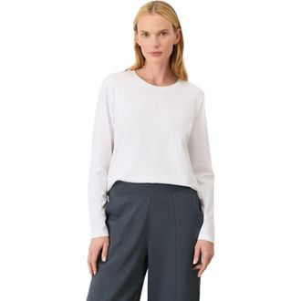 Pact Luxe Essential Crewneck Long Sleeve Tee Made With Organic Cotton in White at Nordstrom, Size Xx-Large