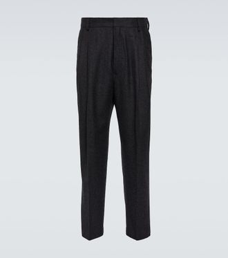 Dries Van Noten Wool flannel tapered pants