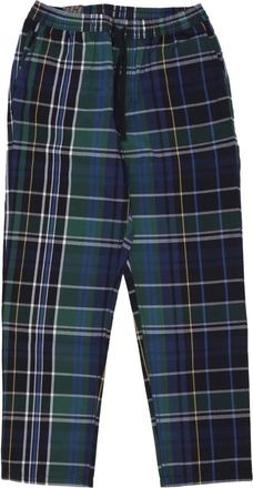 Vans Geruite Taps Toelopende Losse Zwarte Broek - Heren - Straight fit broeken - Zwart - S - Katoen - Broeken