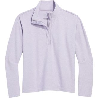 Vineyard Vines Calmwater Quarter Zip Pullover in Lilac Breeze at Nordstrom, Size X-Large