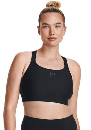 Under Armour Sport-BH UNDER ARMOUR HeatGear, Damen, Gr. XS, N-Gr, schwarz, Obermaterial: 87% Polyester, 13% Elasthan. Futter: 92% Polyester, 8% Elasthan. R&uuml;ckentei