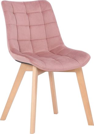 Clp Silla De Comedor Passaic En Terciopelo Rosado
