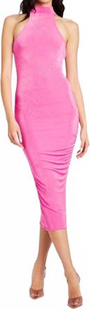 SER.O.YA Delta Midi Dress In Malibu Pink