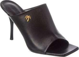 Palm Angels Open Toe Leather Mule
