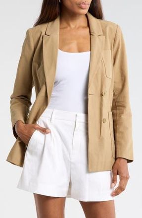 The Great. The Savant Cotton Blazer in Brush at Nordstrom Rack, Size 2 (Fits Like 8-10 Us)