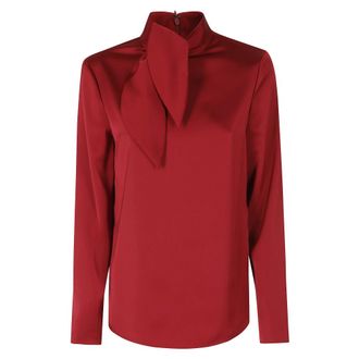 Emporio Armani Dames, Blouses & Shirts, Rood, Maat: XS Satijn
