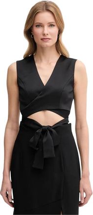 Sandro Ferrone Slim Vest - Dames - Tops zonder mouwen - Zwart - M - Polyester - Tops