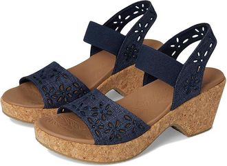 Skechers Brystol - Beach Bliss Womens Sandals Navy : 10 B - Medium, Canvas/Synthetic