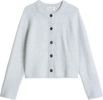 Marc O'Polo Cardigans LSL Round-Neck - Dames - Truien - Blauw - Maat: S Katoen