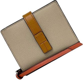 Loewe Beige Leather Wallet (Bi-Fold) (Pre-Owned)