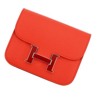 Herm&egrave;s Capucine Epsom Leather Coin Purse/Coin Case (Pre-Owned)
