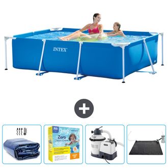 Intex Piscina Con Estructura Rectangular - 220x150x60 Cm - 7-piezas Scb69