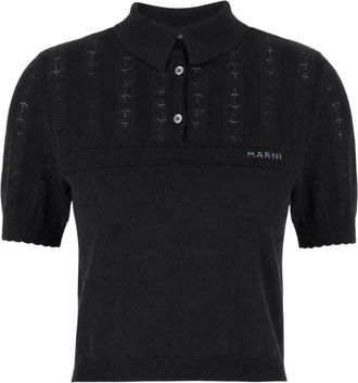 Marni Polo Shirts - Dames - Polos - Zwart - XS - Tops