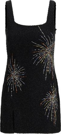 Staud Womens Dress Sable Firework Black Nylon