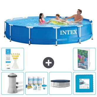 Intex Piscina Con Estructura Redonda - 366x76 Cm - 7-piezas S240