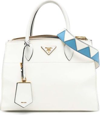Prada Pre-owned Prada City Calf Trimmed Saffiano Greche Paradigme Bag 4UYBV1K9DHDBPHMT