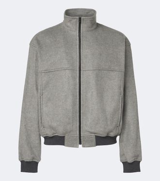 Auralee Giacca blouson in fleece di seta