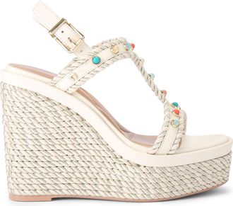Carvela Womens Sorella Wedge Heels - White - Size UK 5