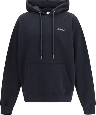 Off-white Black Cotton Mens Sweatshirt