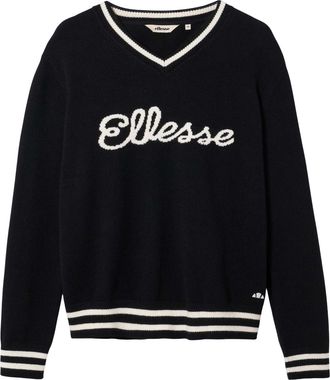 Ellesse Mens Giocios Knitted Sweater Top (Black) - Size X-Small