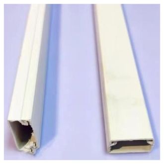Trade Shop Trade Shop - Set 2 Canalina Passacavo Singola 2 Metri 20 X 10 Mm Bianco Canale Singolo 60770