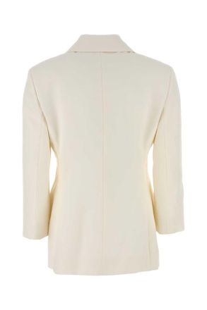 Givenchy Womens Ivory Wool Blazer Giacche E Gilet