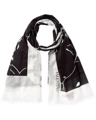 Valentino Silk-Blend Scarf