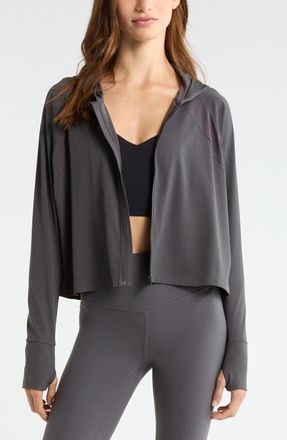 Zella Revitalize Jacket in Grey Forged at Nordstrom, Size X-Large