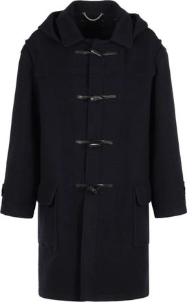 Maison Margiela Reversible Wollen Jas - Heren - Parka Jassen - Blauw - M - Wol - Jassen