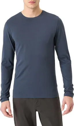 Pact Luxe Essential Slim Long Sleeve Tee Made With Organic Cotton in Steel Blue at Nordstrom, Size Xx-Large