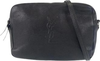 Saint Laurent Pre-owned Paris Leren Schoudertas - Dames - Vintage Schoudertas - Zwart - ONE Size - Leer - Vintage