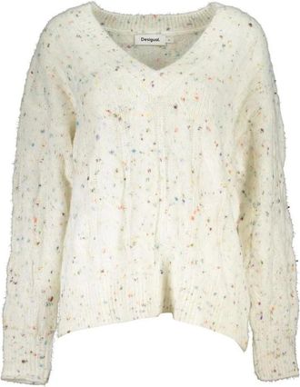 Desigual V-neck Truien - Dames - V-hals truien - Veelkleurig - L - Polyester - Truien & Vesten