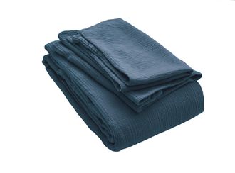 Schubiger M&ouml;bel Bettw&auml;sche Jula Enzianblau