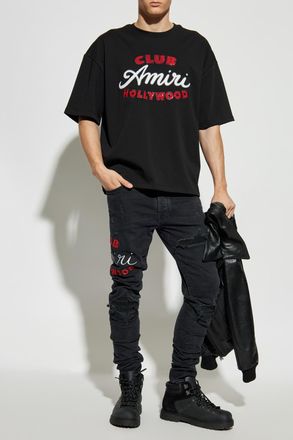 Amiri T-shirt With Logo, Mens, Black