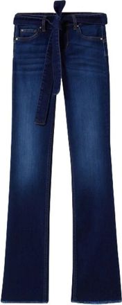 Liu Jo Flare Cut Raw Denim Jeans met gerafelde zoom - Dames - Bootcut Jeans - Blauw - W26 - Denim - Jeans