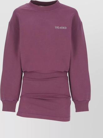 The Attico cotton pleated mini dress