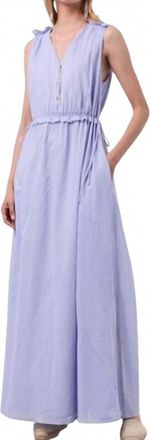 PESERICO Long Sleeveless Dress In Lavender