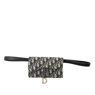 Dior Pre-owned Canvas Belt Bag - Dames - Pre-owned - Blauw - Maat: ONE Size