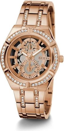Guess Allara Multifunctioneel Skelet Horloge - Dames - Horloges - Bruin - ONE Size - Accessoires