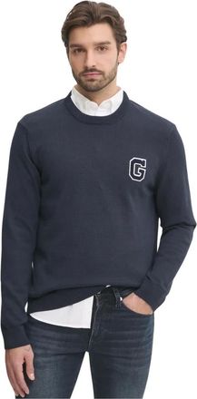 GANT Heren, Truien, Blauw, Maat: S Katoen