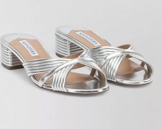 Aquazzura sundance 35 mm block heel strappy sandals