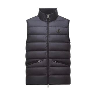 Moncler Vests, male, Blue, Size: XL Lechtal Down Vest