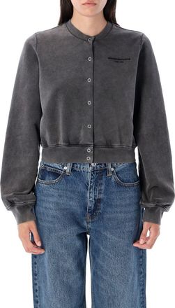 Alexander Wang Terry Shrunken Cardigan