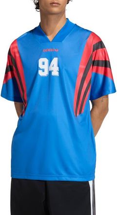 adidas Santiago AOP Infill Soccer Jersey in Blue// at Nordstrom, Size Xx-Large R