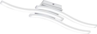 Trio Leuchten Luz De Techo 3 Barras Blancas Onduladas L. 54cm R62473131